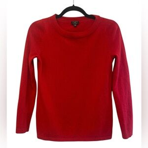 Talbots 100% Cashmere Crewneck Red Sweater